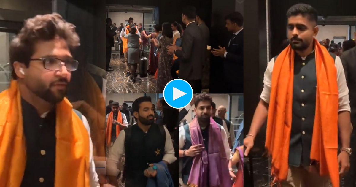pakistan team welcome in india